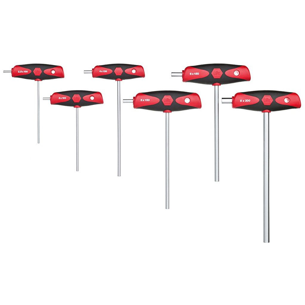 Set chei imbus maner T, WIHA ComfortGrip, 6 piese