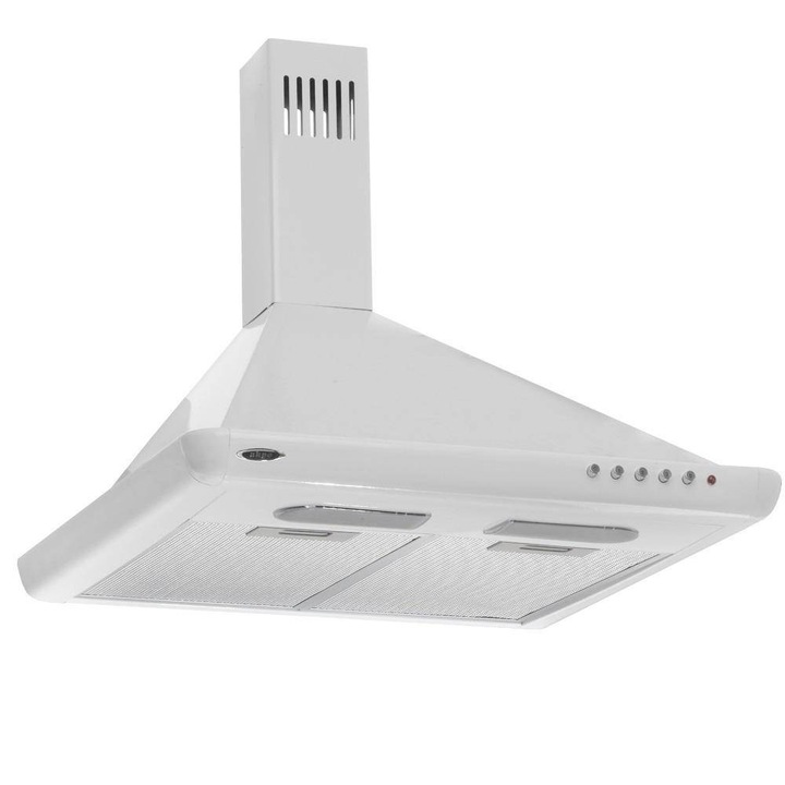 Hota decorativa AKPO WK-5 Elegant Turbo 50 cm, putere de absorbtie 320 mc/h, 1 motor, Alb