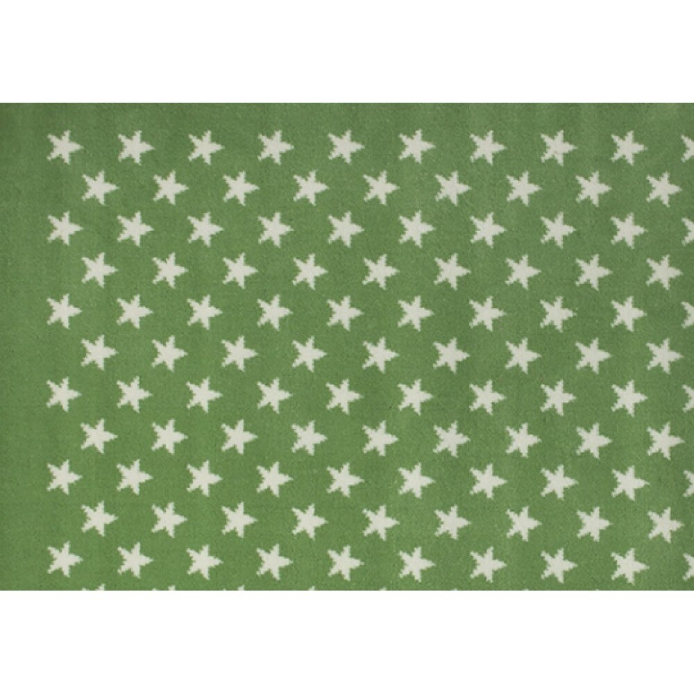 Covor din acrilic alb/verde cu stelute 120x160 cm Lorena Canals