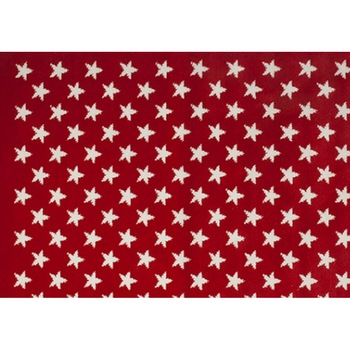 Covor copii din acrilic alb/rosu cu stelute 120x160 cm Lorena Canals Covor copii din acrilic alb/rosu cu stelute 120x160 cm Lorena Canals