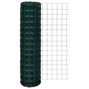 Plasa de gard din otel, vidaXL, Verde10 x 1.5 m cu ochiuri 100 x 100 mm Plasa de gard din otel, vidaXL, Verde10 x 1.5 m cu ochiuri 100 x 100 mm