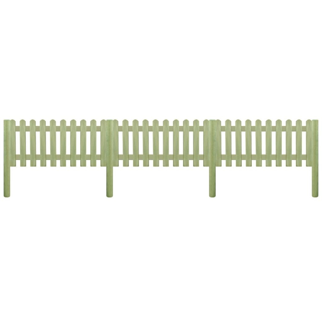 Set panouri din tarusi de lemn de pin tratat, vidaXL, Maro, 5.1 m