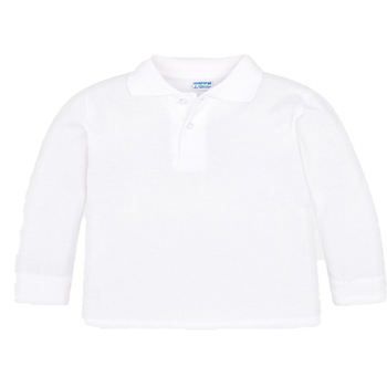 Tricou polo maneaca lunga, Mayoral, Culoare Alb, 8 ani/128 cm Tricou polo maneaca lunga, Mayoral, Culoare Alb, 8 ani/128 cm