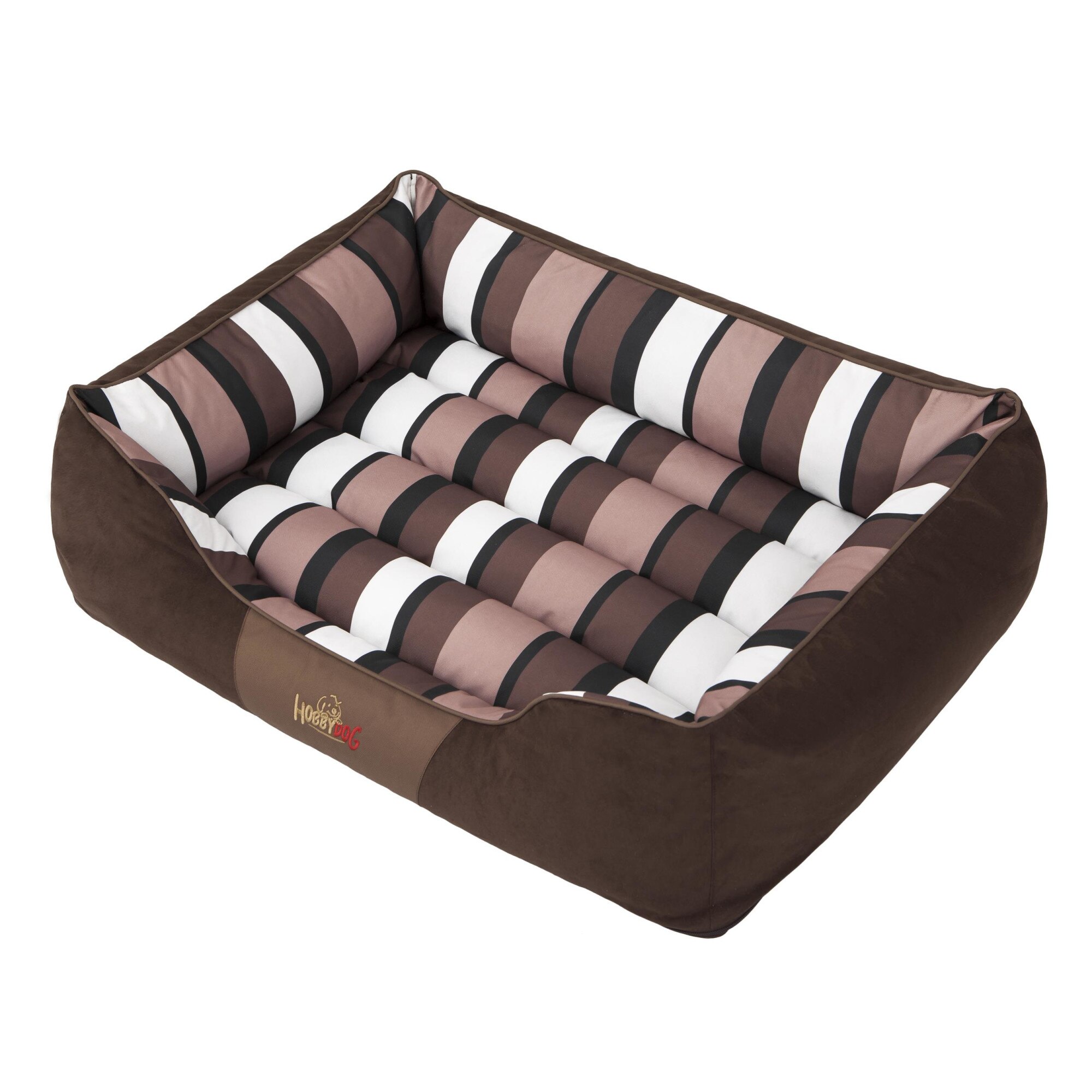 Culcus pentru animale de companie, HobbyDog Nice, Colorate, Dungi, Nubuk, 85x65x24 cm