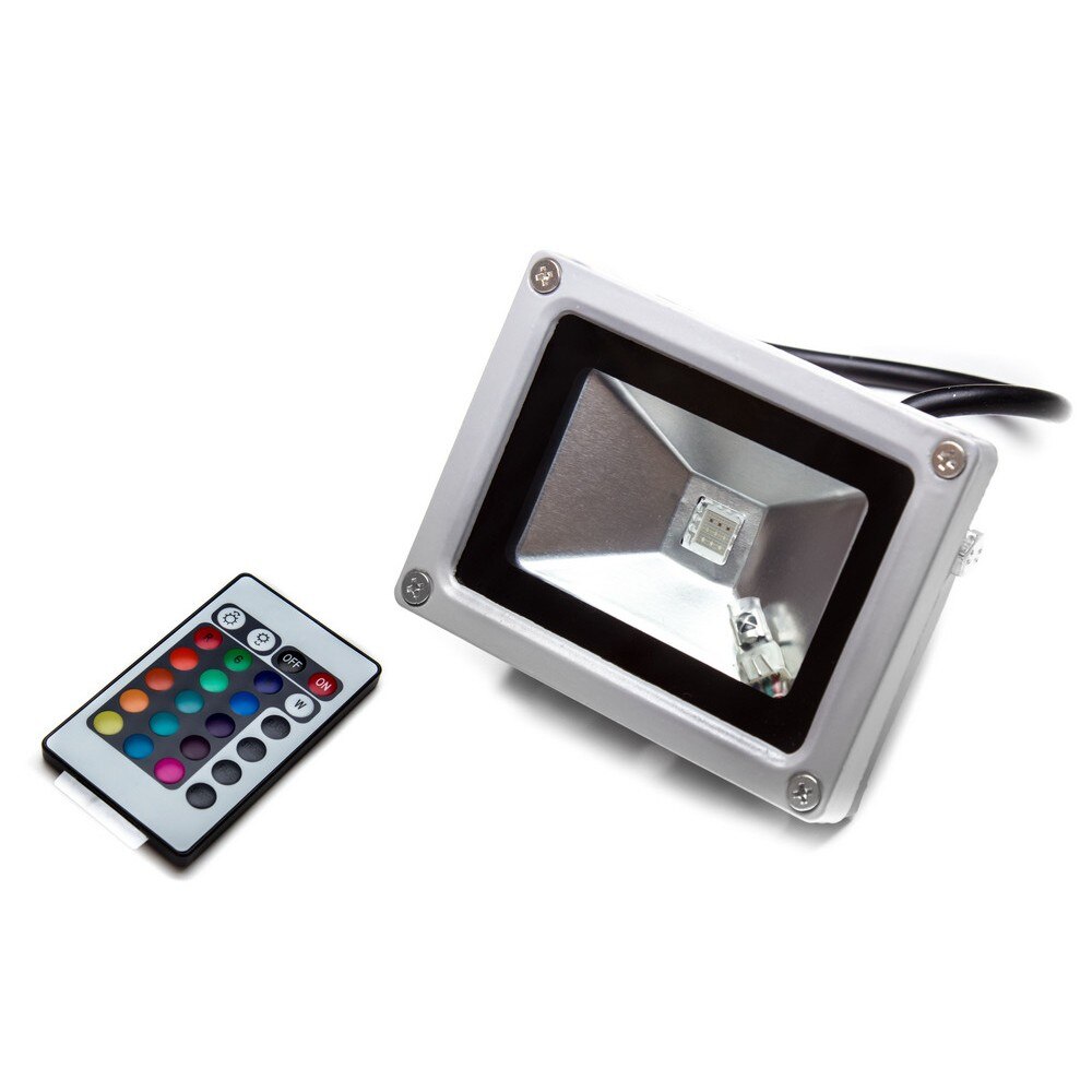 Proiector LED, 10W, RGB, cu telecomanda - eMAG.ro