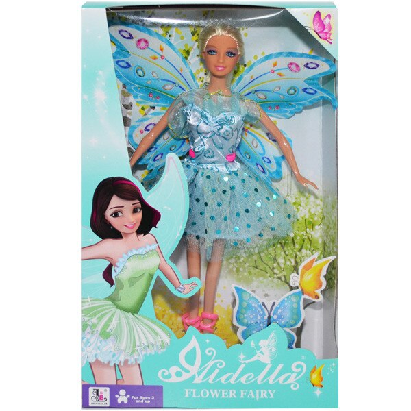 Papusa fluturas Zana Florilor, in cutie, 30 cm, Robentoys