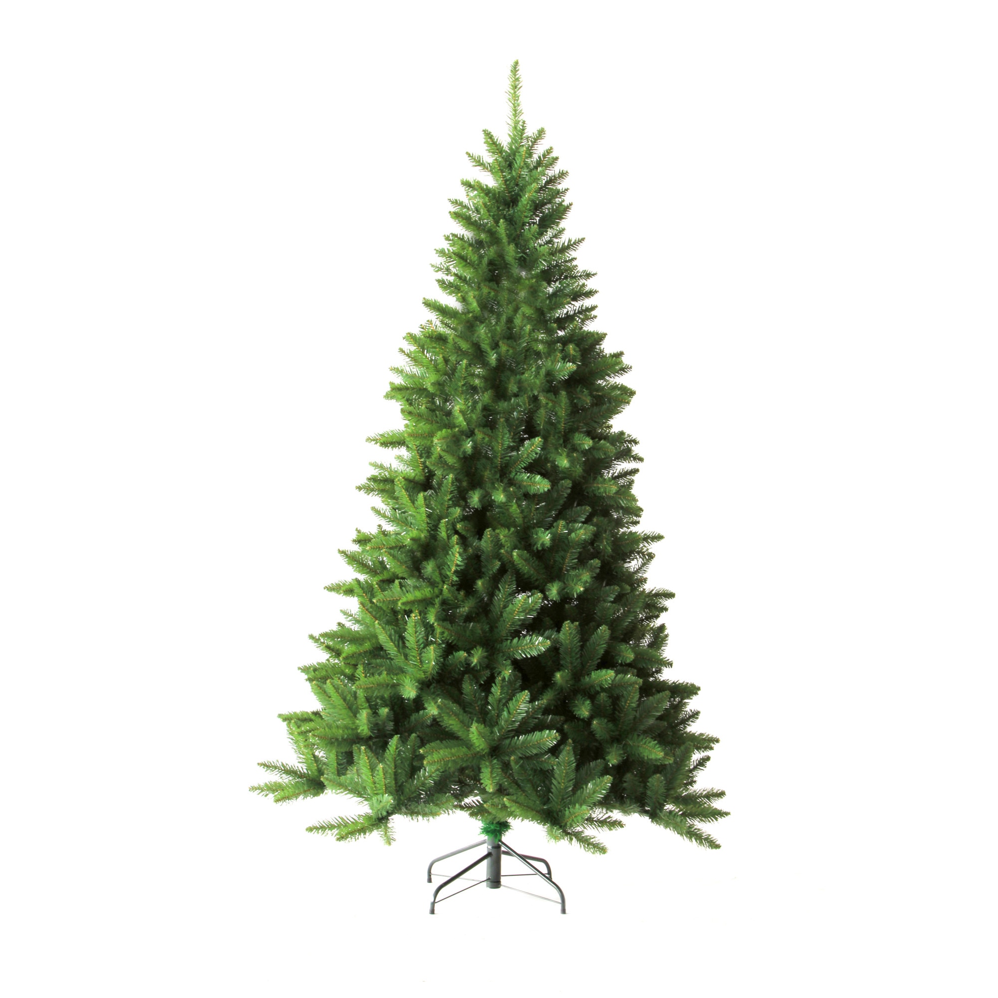 Brad Artificial clasic verde, inaltime 240 cm, suport metalic