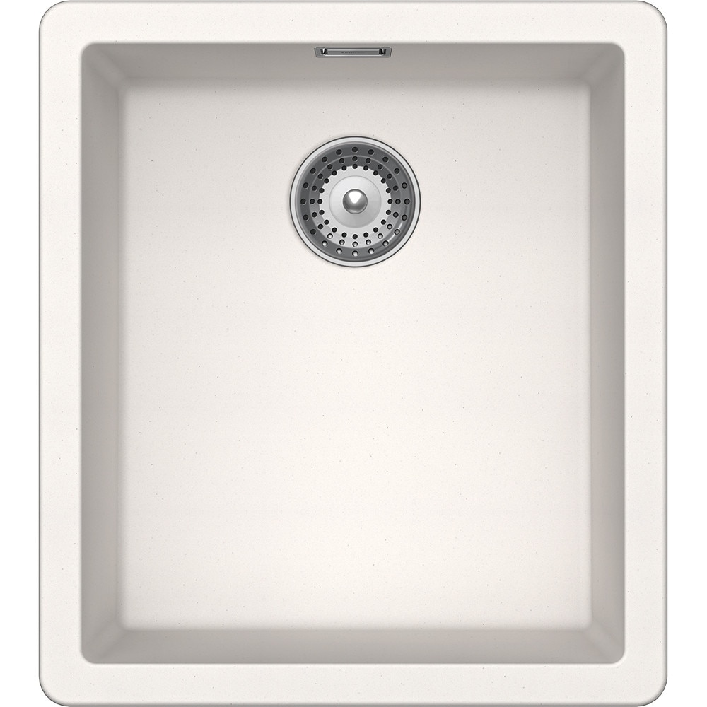 Chiuveta granit Schock Greenwich N-100S Polaris Cristadur, 406 x 456 mm, adancime cuva 200 mm, montare sub blat