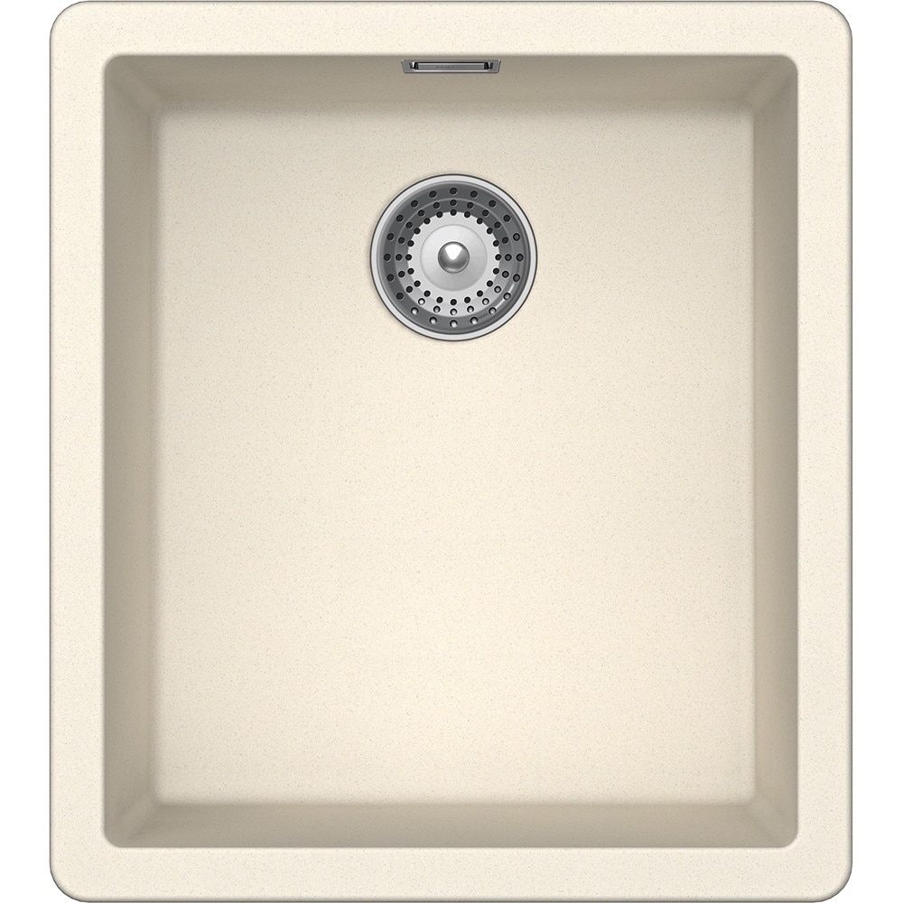 Chiuveta granit Schock Greenwich N-100S Magnolia Cristadur, 406 x 456 mm, adancime cuva 200 mm, montare sub blat