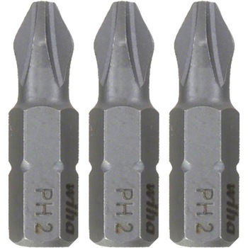 Set 3 biti profesionali PH2, WIHA Standard, 1/4 Set 3 biti profesionali PH2, WIHA Standard, 1/4