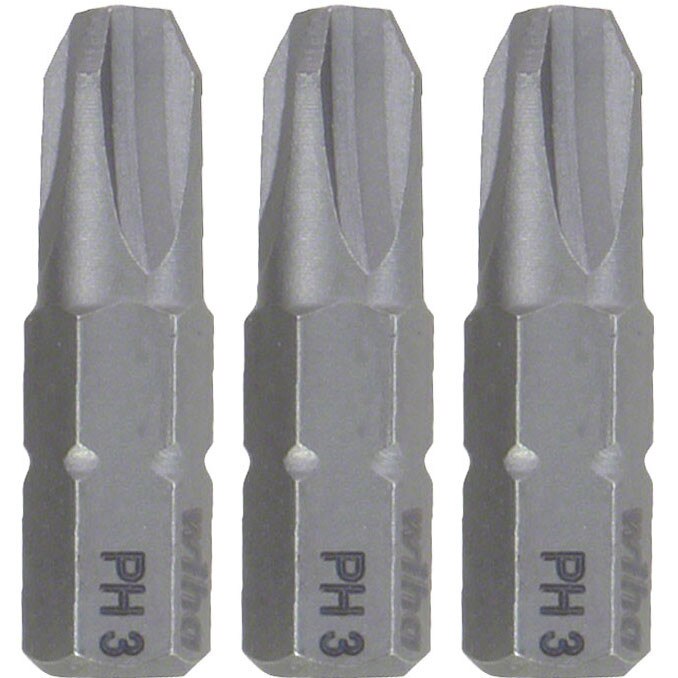 Set 3 biti profesionali PH3, WIHA Standard, 1/4