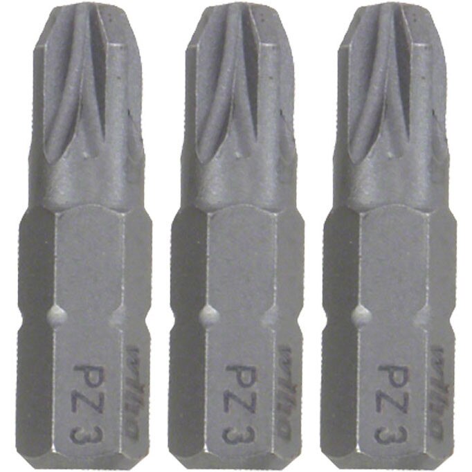 Set 3 biti profesionali PZ3, WIHA Standard, 1/4