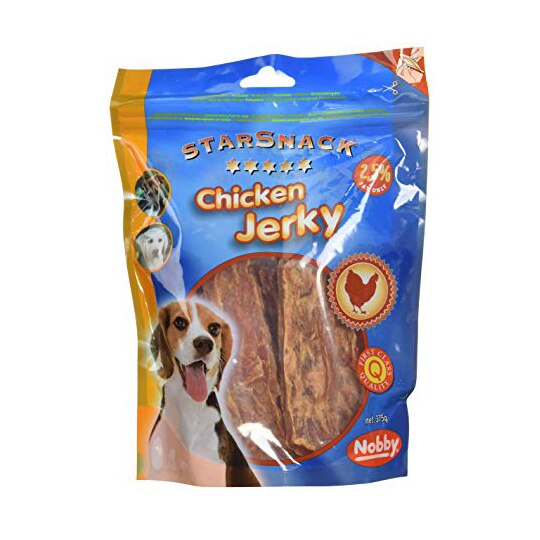 Recompense pentru caini Nobby Chicken Jerky, 375g