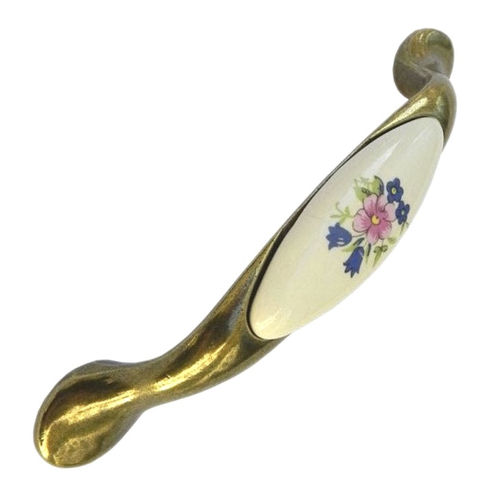 Maner mobilier UP19 aur portelan MLK1, Gamet, 96mm