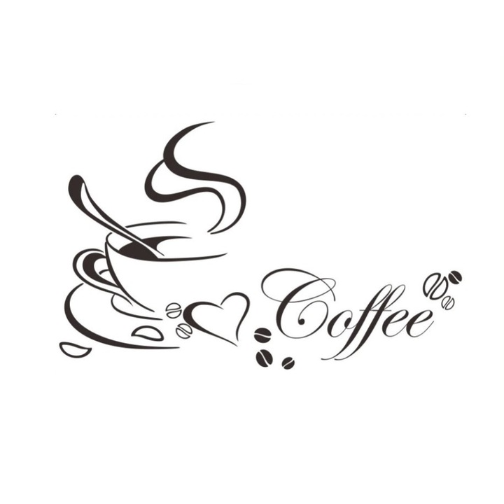 CHC konyhai matrica, "Szeretem a kávét", 40 x 65 cm