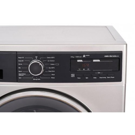 Masina de spalat rufe Heinner HWM-V8414SA+++, 8 Kg, 1400 RPM, Clasa A+++, Display Digital, Sistem Eco Logic, 60 cm, Argintiu