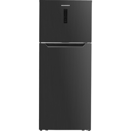 Frigider cu doua usi Heinner HF-H425NFXA+, 420 L, Full No Frost, Clasa A+, H 177cm, Inox antracit
