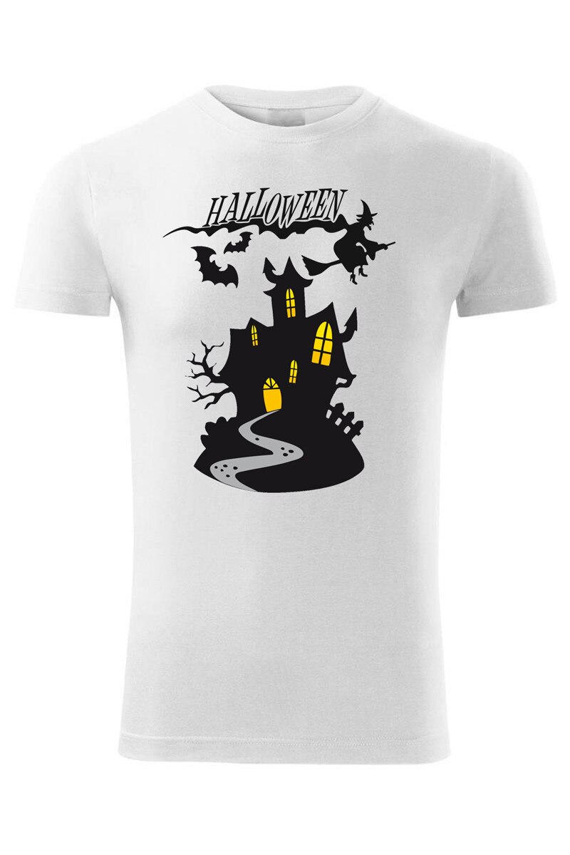 Tricou halloween witch, ADLER, Alb