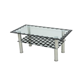 Masa cafea, MC-101, Negru, Sticla securizata, 100 x 50 x 43 cm Masa cafea, MC-101, Negru, Sticla securizata, 100 x 50 x 43 cm