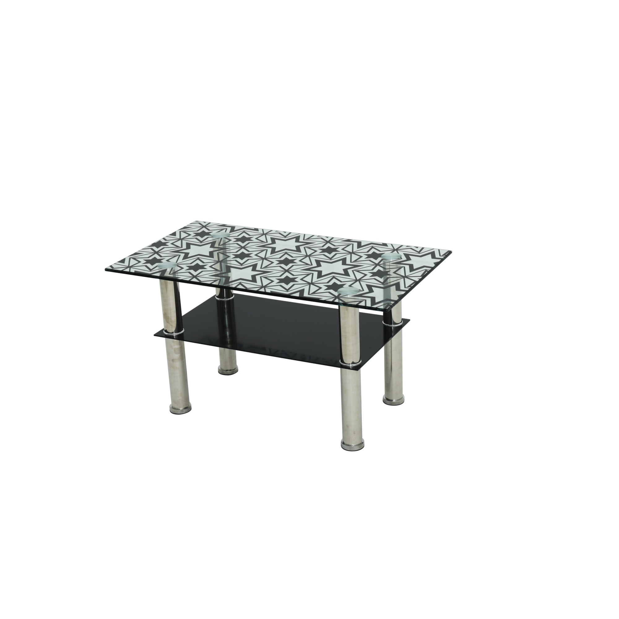 Masa cafea, CB, MC-99, Negru, Sticla securizata, 80 x 45 x 43 cm