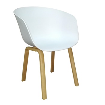 Scaun living Shelly, Alb Scaun living Shelly, Alb