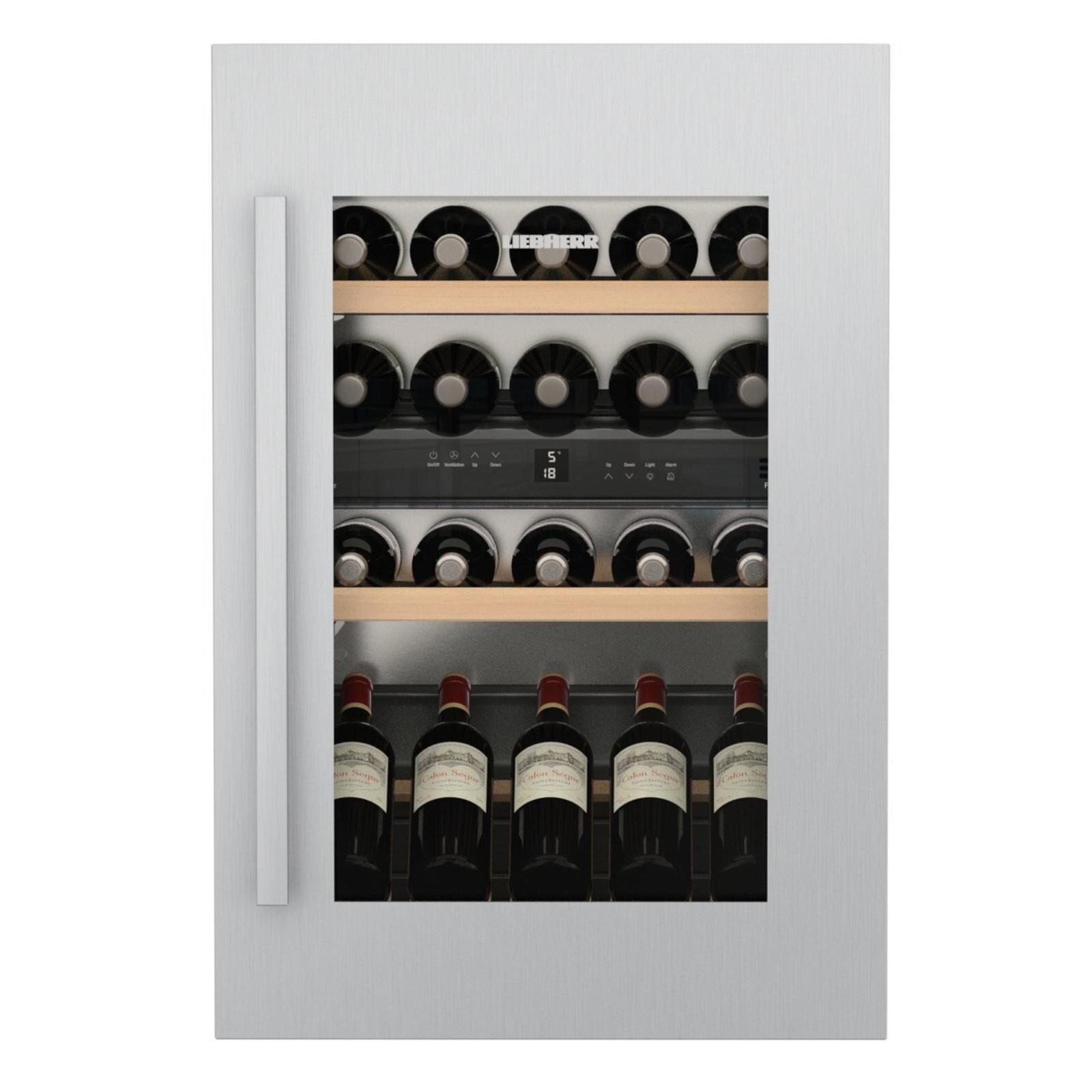 Vitrina de vin incorporabila Liebherr EWTdf 1653, 97 l, Clasa G, Filtru carbune, Protectie copii