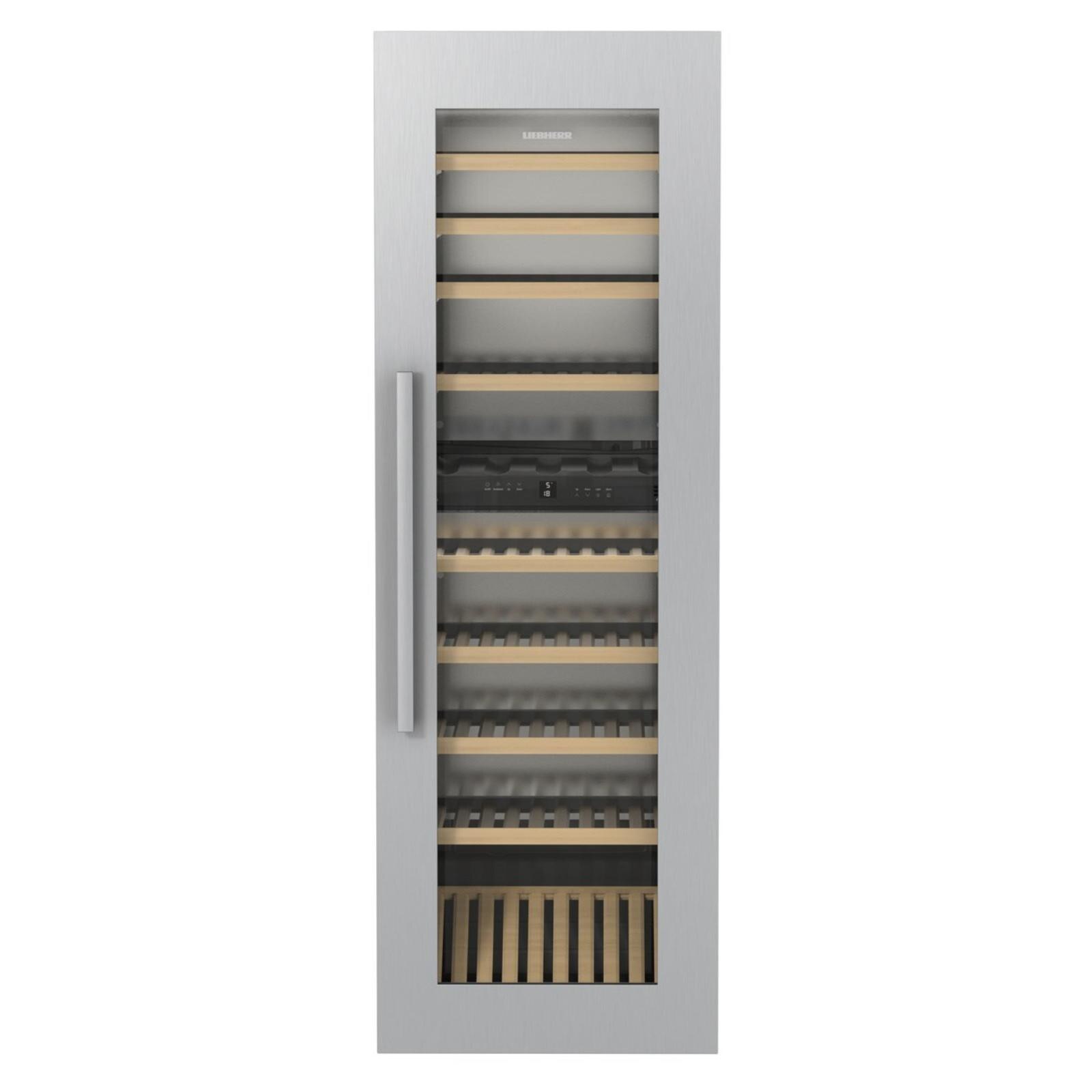 Vitrina de vin incorporabila Liebherr EWTdf 3553, 254 l, clasa G, Filtru carbune, Protectie copii, Argintiu