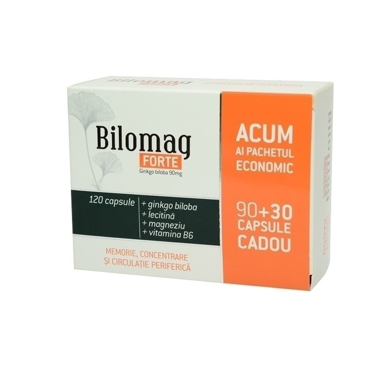 2 Cutii Bilomag Memorie si concentrare Zdrovit 180 capsule + 60 capsule gratis