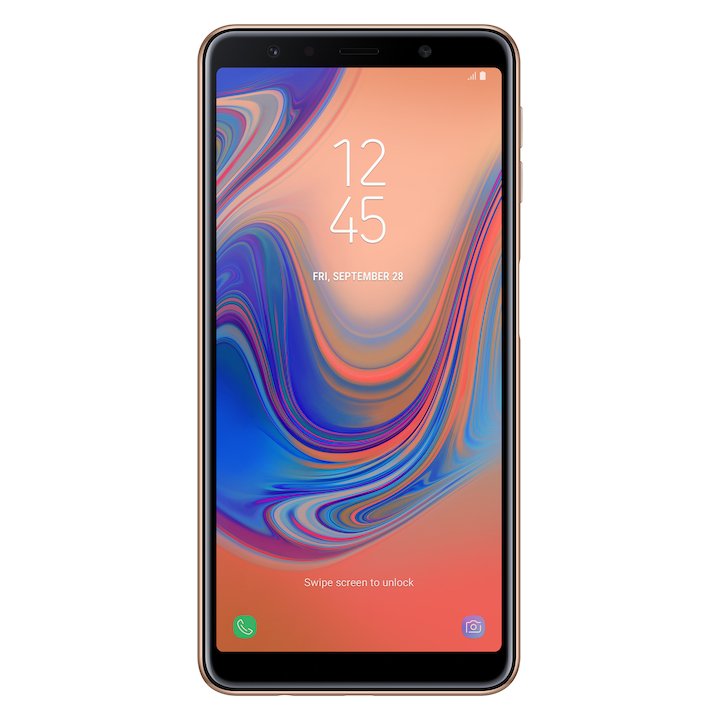 Смартфон Samsung Galaxy A7 (2018), Dual Sim, 64GB, 4G, Gold