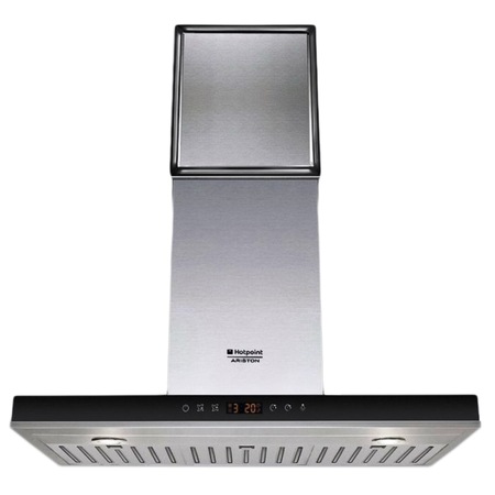 Hota incorporabila decorativa Hotpoint HLB 9.8 AADC X, Putere de absorbtie 741 mc/h, 1 motor, 90 cm, Inox