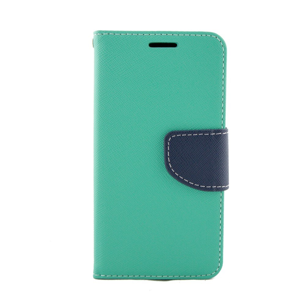 Husa Samsung Galaxy A3 A300F, Fancy, piele ECO,turcoaz