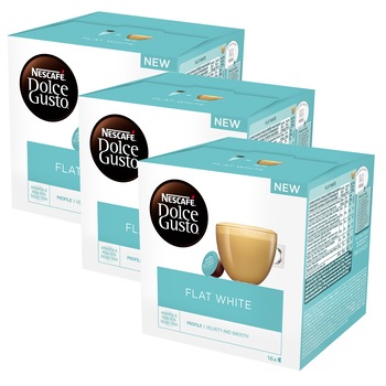 Set 3 x Capsule Nescafe Dolce Gusto Flat White, 48 capsule, 561.6g Set 3 x Capsule Nescafe Dolce Gusto Flat White, 48 capsule, 561.6g