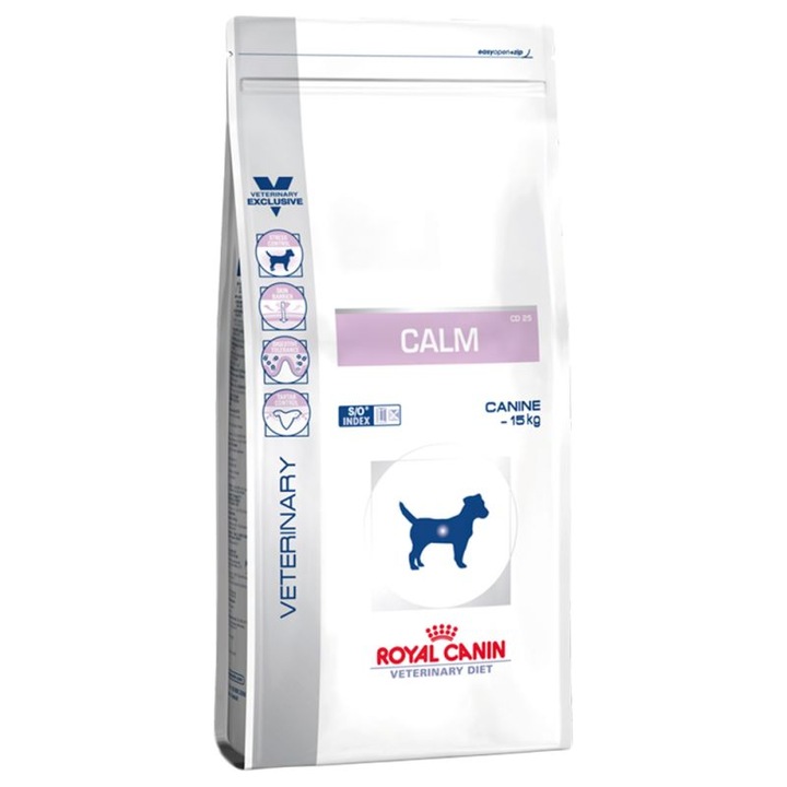 Hrana dietetica pentru caini Royal Canin VD, Calm CD 25, 4kg