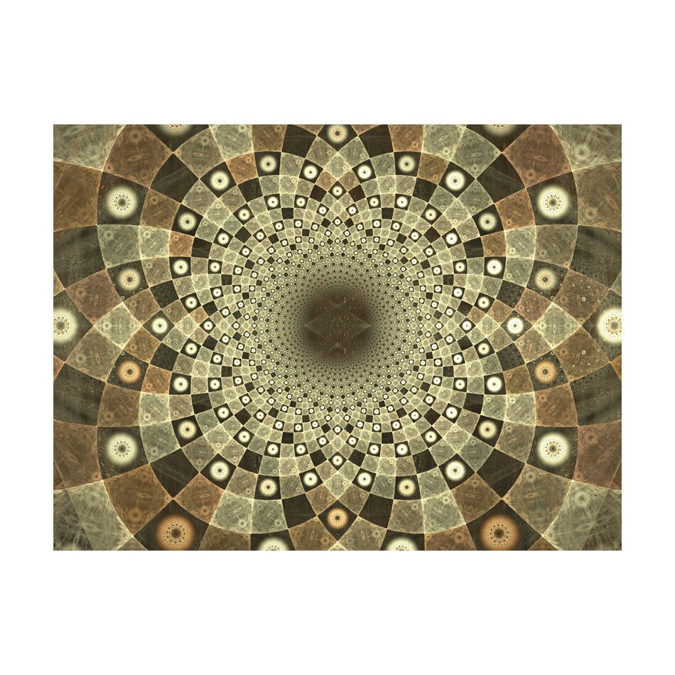 Fototapet vlies - Brown mozaic - 300 x 231 cm