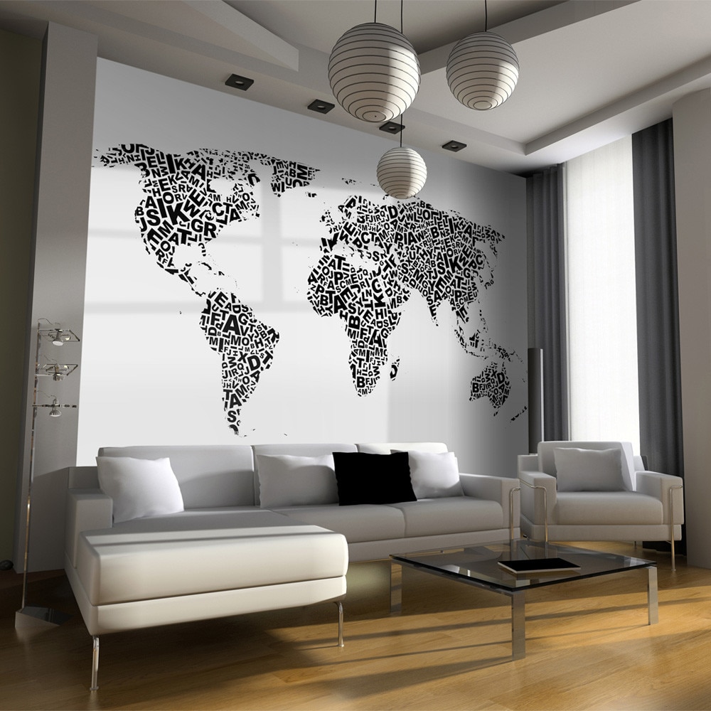 Fototapet vlies - Map of thoughts - 350 x 270 cm