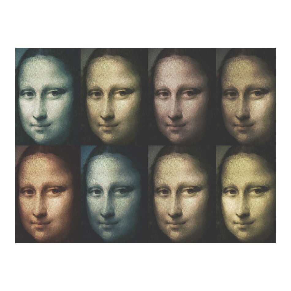 Fototapet vlies - Mona Lisa pop art - 250 x 193 cm