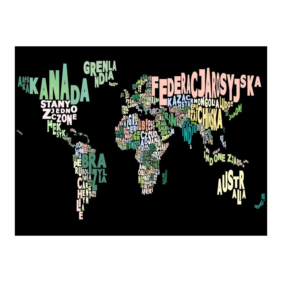 Fototapet vlies - Geografia in poloneza - 400 x 309 cm