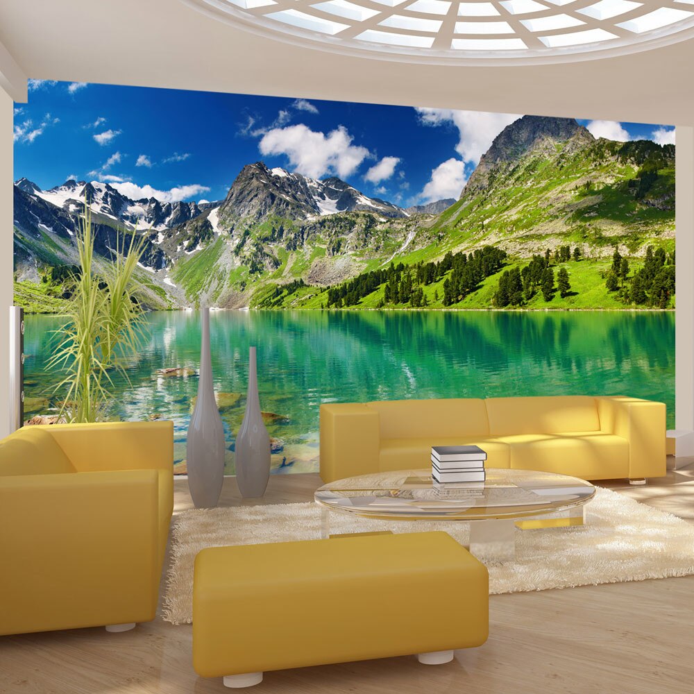 Fototapet vlies - Mountain lake - 450 x 270 cm