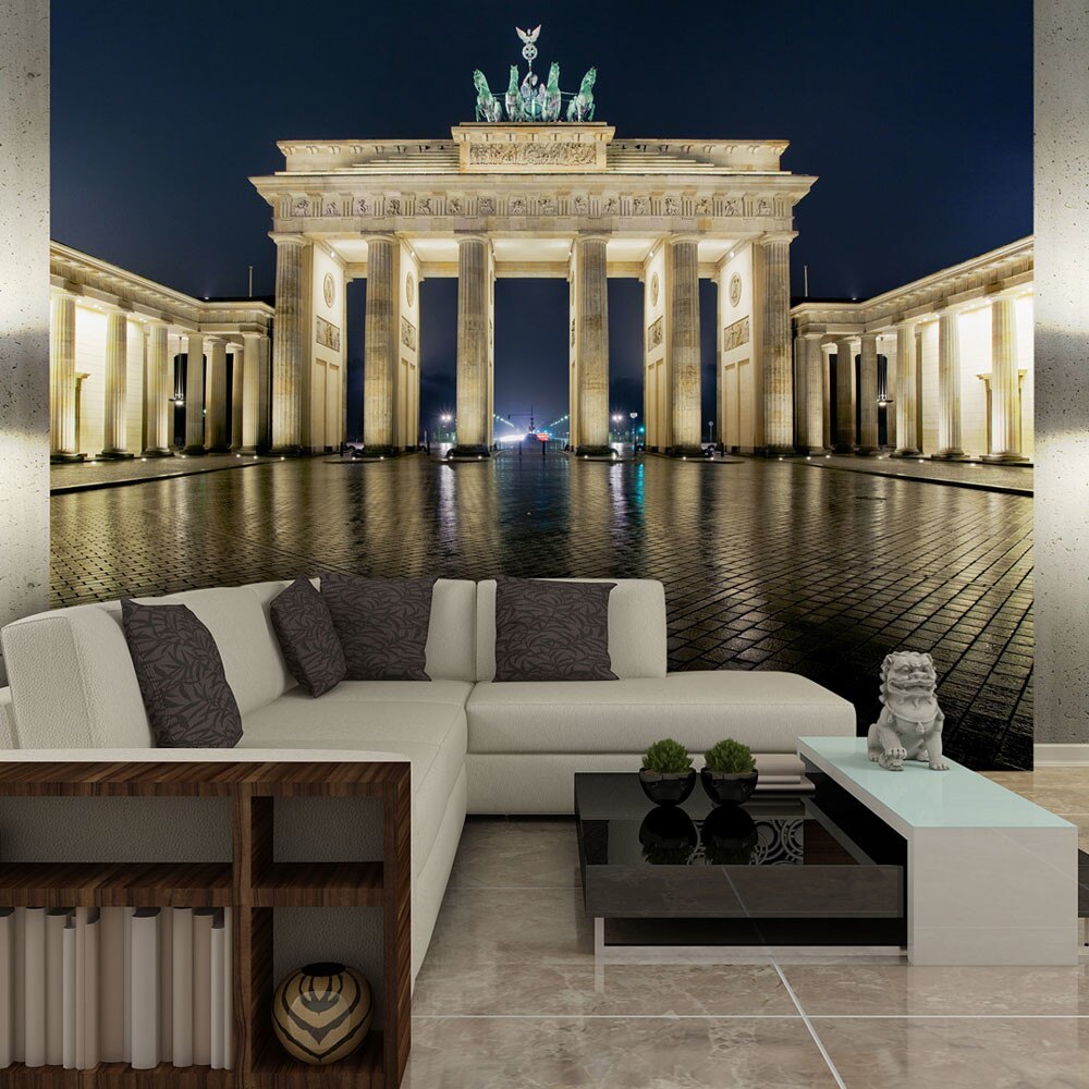 Fototapet vlies - Brandenburg Gate at night - 450 x 270 cm