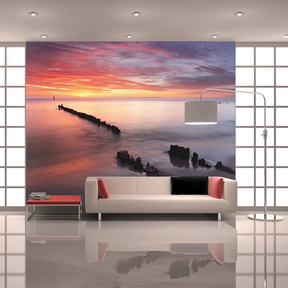 Fototapet vlies - Sunrise over the Baltic Sea - 450 x 270 cm