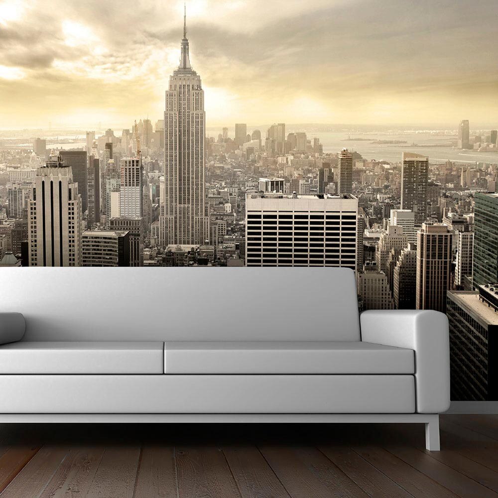 Fototapet vlies - New York - Manhattan at dawn - 450 x 270 cm