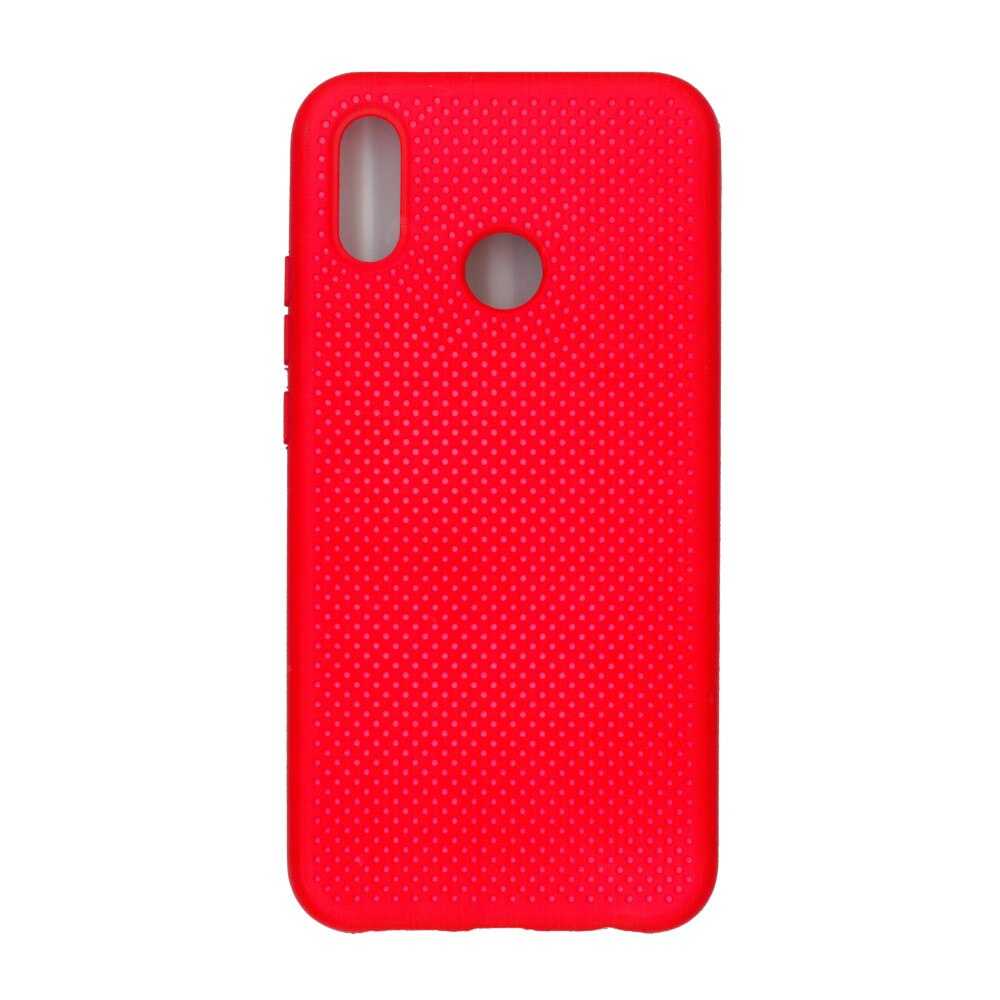 Husa din silicon cu perforatii, Eurocell, pentru Huawei P20 Lite, rosu