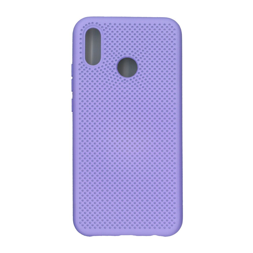 Husa din silicon cu perforatii, Eurocell, pentru Huawei P20 Lite, mov