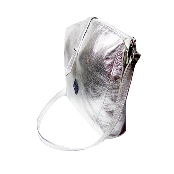 Poseta din piele naturala Silver Rebeca cu Poseta din piele naturala Silver Rebeca cu