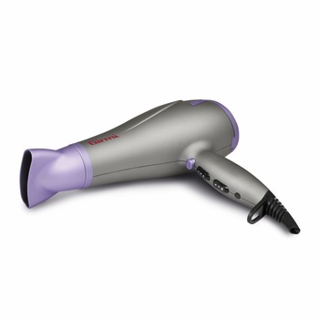 Uscator de par Girmi PH21 cu 2 viteze si 3 trepte temperatura, 2200W, concentrator aer, functie cool shot, violet-gri Uscator de par Girmi PH21 cu 2 viteze si 3 trepte temperatura, 2200W, concentrator aer, functie cool shot, violet-gri