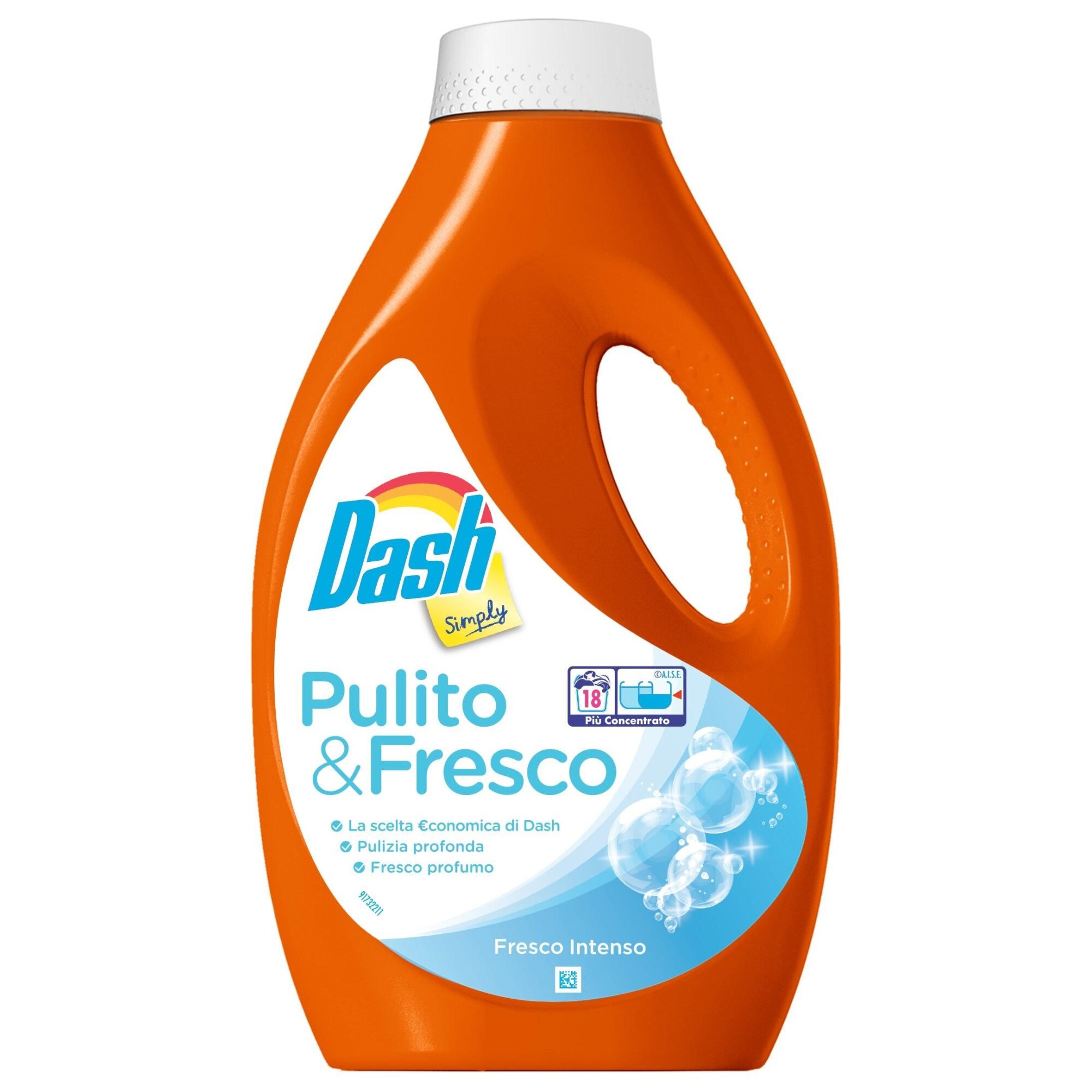 Detergent lichid universal Dash Pulito&Fresco 18 masuri 990 ml