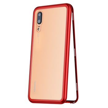 Husa 360 Magnetic Protection - Huawei P20 - Rosu Husa 360 Magnetic Protection - Huawei P20 - Rosu