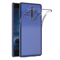 Husa de protectie ultraslim Nokia 8, Silicon, Transparenta