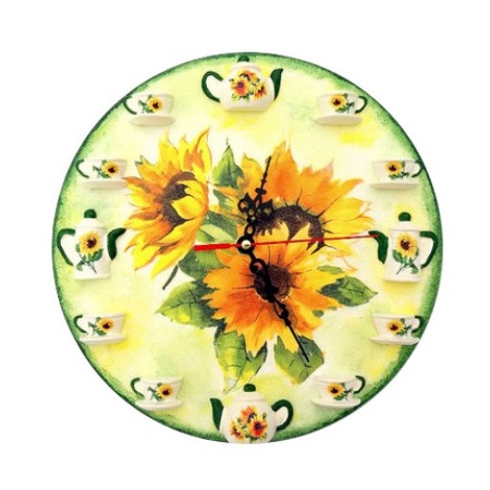 Ceas Decorativ De Perete Crisartdeco Floarea Soarelui 25 Cm Emag Ro