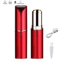 epilator facial cu incarcare usb trimmer eggo skin aparat portabil pentru indepartarea parului facial cu led - flawless finishing touch usb - rosu cherry red imagen 56_0_
0